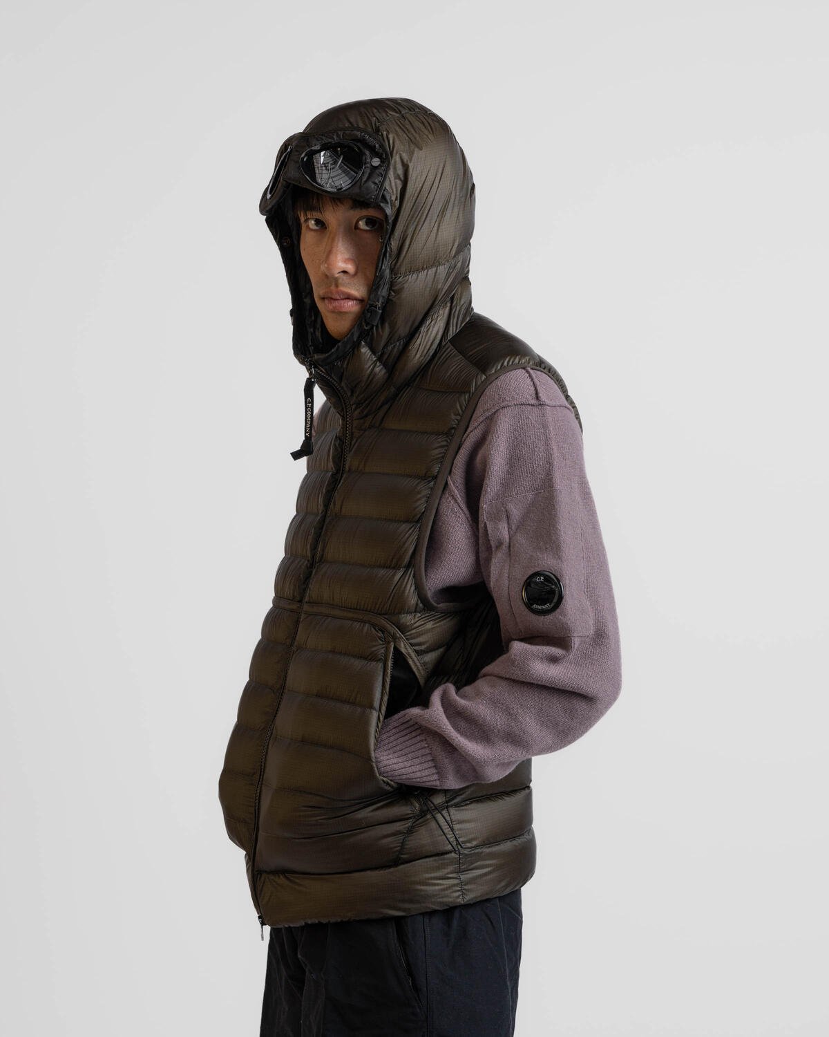 CP Company DD SHELL GOGGLE DOWN VEST | 17CMOW074A006099A-674